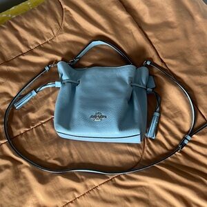 Blue Leather Coach Bag